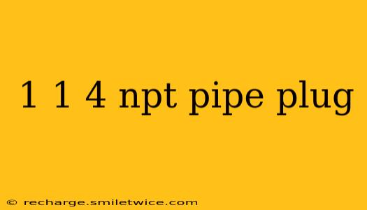 1 1 4 npt pipe plug