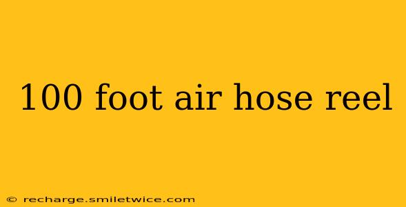 100 foot air hose reel