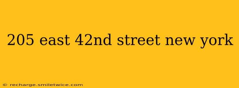 205 east 42nd street new york