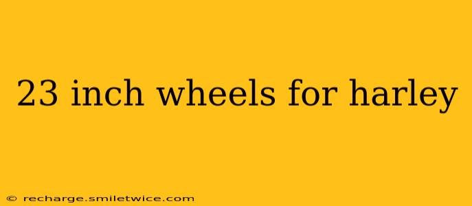 23 inch wheels for harley