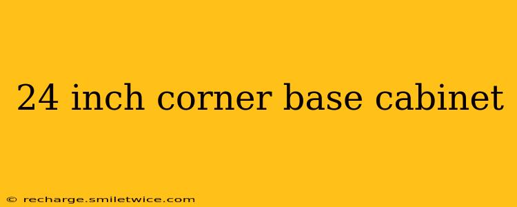 24 inch corner base cabinet