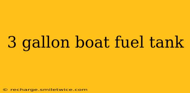 3 gallon boat fuel tank