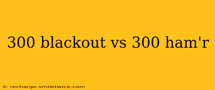300 blackout vs 300 ham'r