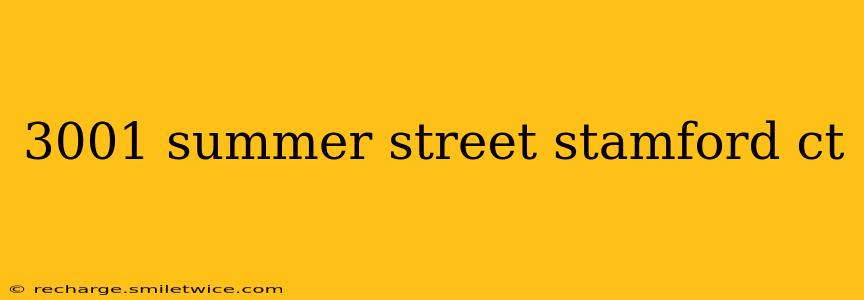 3001 summer street stamford ct