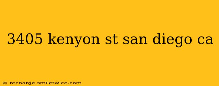 3405 kenyon st san diego ca