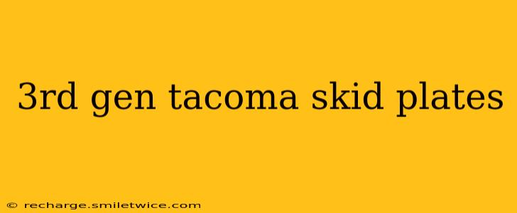3rd gen tacoma skid plates