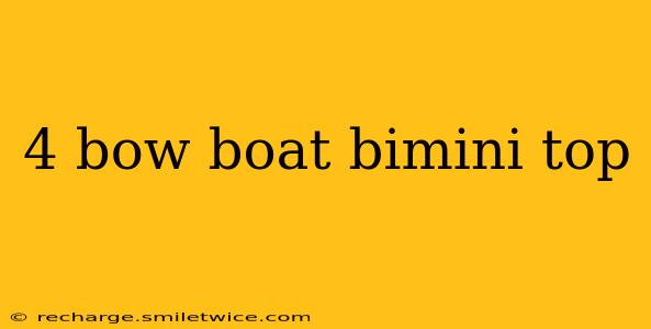 4 bow boat bimini top