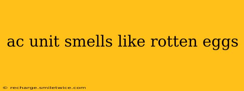 ac unit smells like rotten eggs
