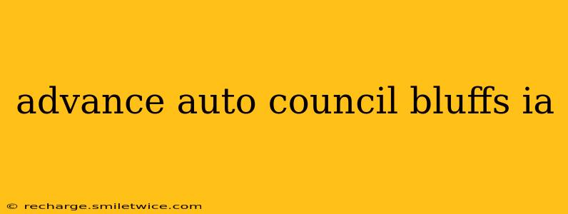 advance auto council bluffs ia