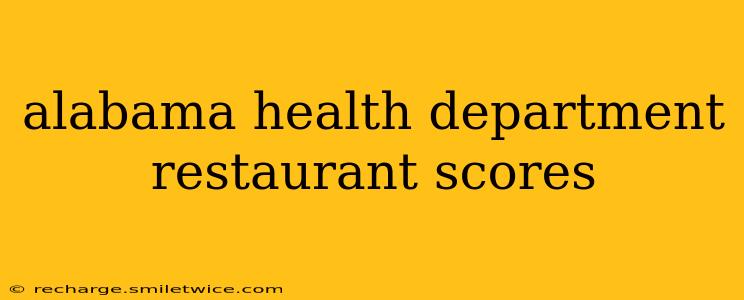 alabama health department restaurant scores