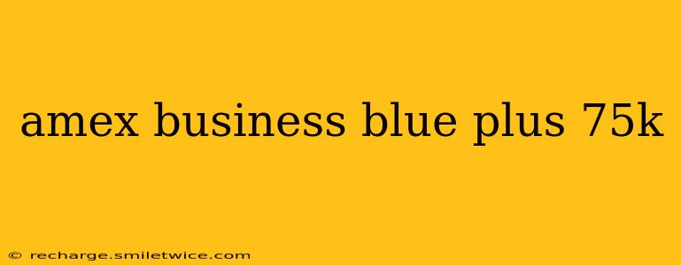 amex business blue plus 75k