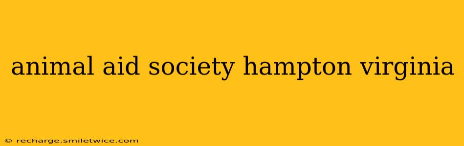 animal aid society hampton virginia
