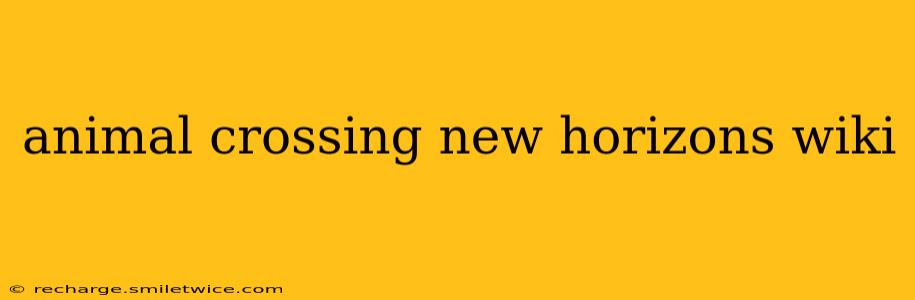 animal crossing new horizons wiki