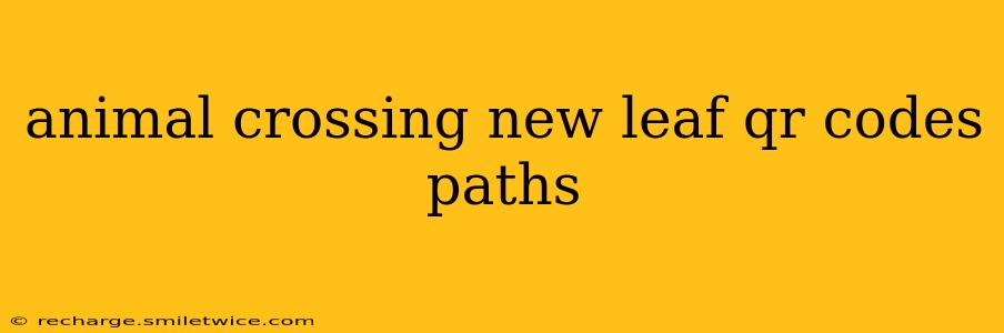 animal crossing new leaf qr codes paths