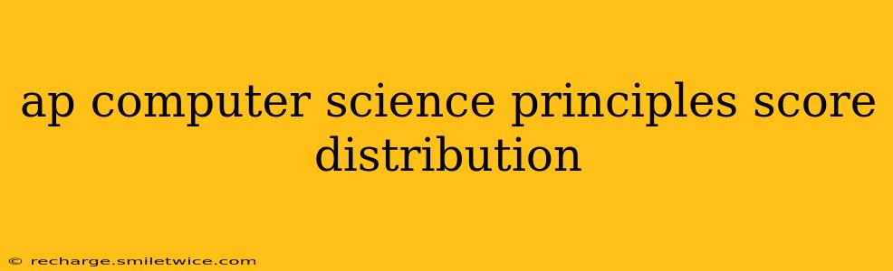ap computer science principles score distribution