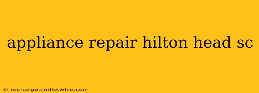 appliance repair hilton head sc