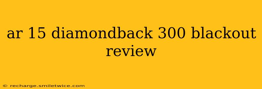 ar 15 diamondback 300 blackout review