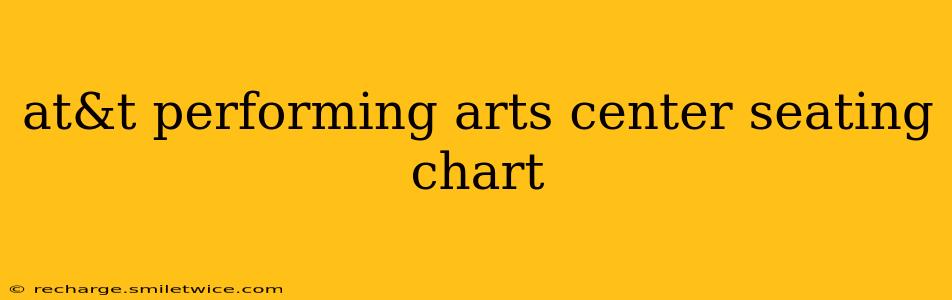at&t performing arts center seating chart