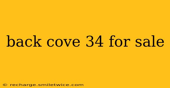 back cove 34 for sale