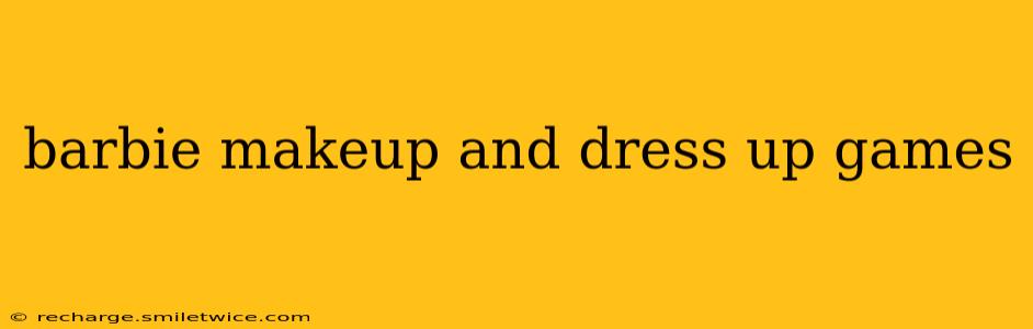 barbie makeup and dress up games