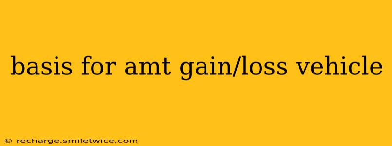 basis for amt gain/loss vehicle