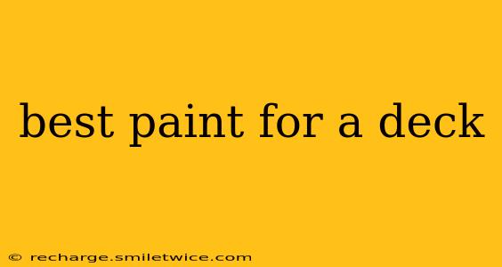 best paint for a deck