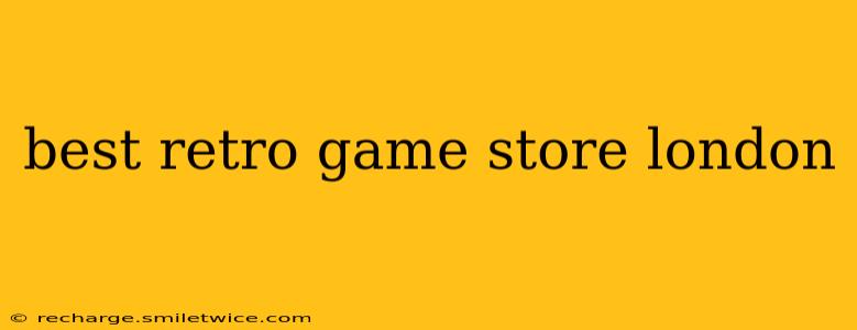 best retro game store london