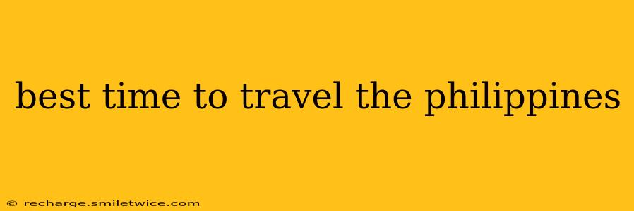 best time to travel the philippines