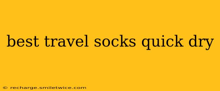 best travel socks quick dry
