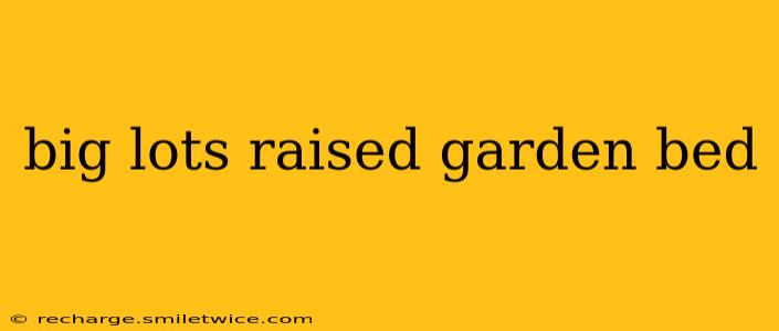 big lots raised garden bed