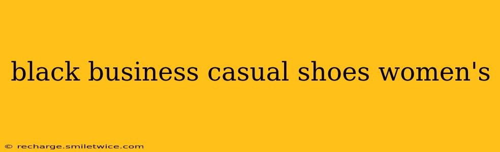 black business casual shoes women's