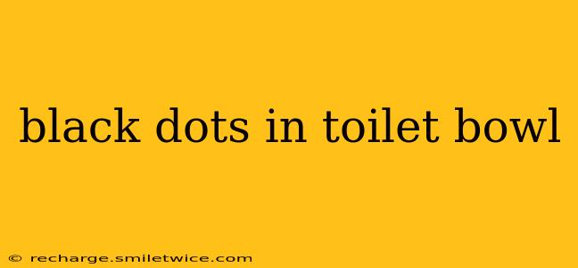 black dots in toilet bowl