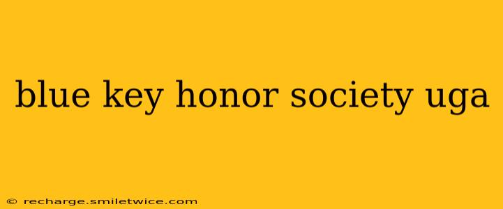 blue key honor society uga
