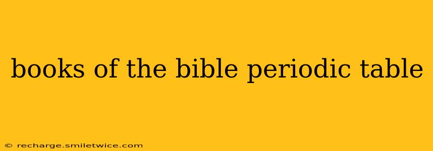 books of the bible periodic table