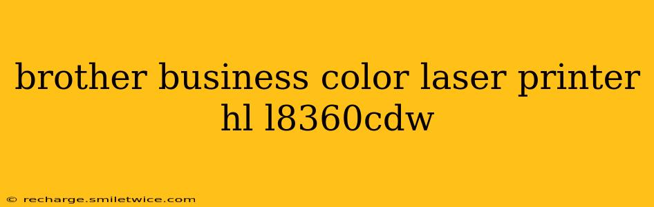 brother business color laser printer hl l8360cdw