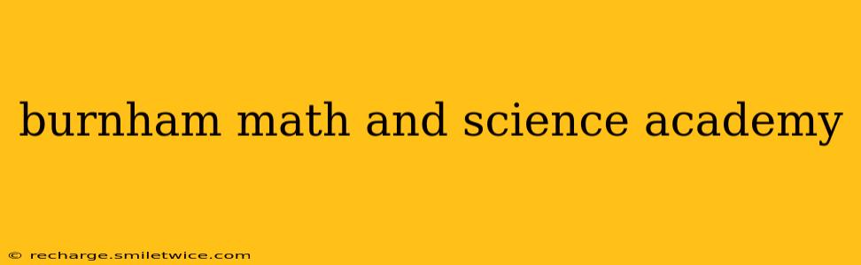 burnham math and science academy