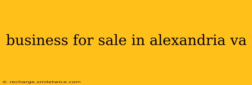 business for sale in alexandria va