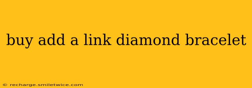 buy add a link diamond bracelet