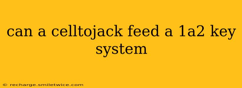 can a celltojack feed a 1a2 key system