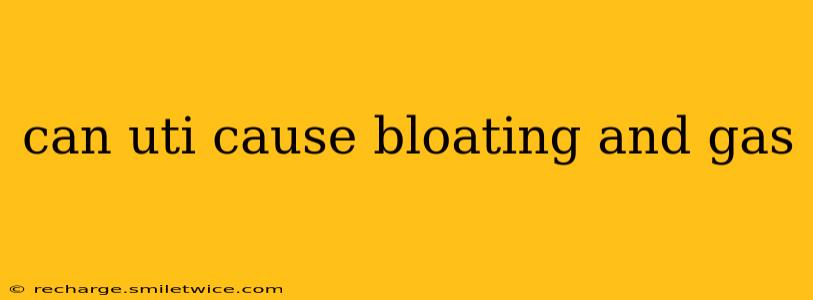 can uti cause bloating and gas
