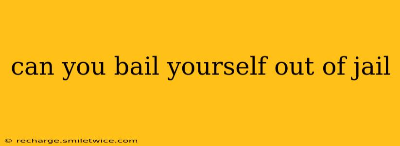can you bail yourself out of jail