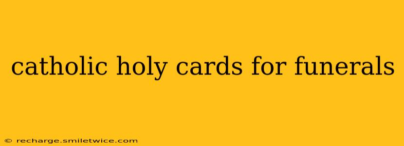 catholic holy cards for funerals