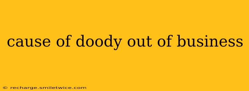 cause of doody out of business