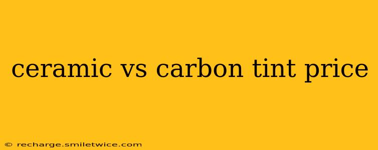 ceramic vs carbon tint price