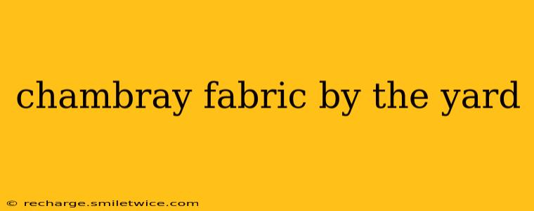 chambray fabric by the yard