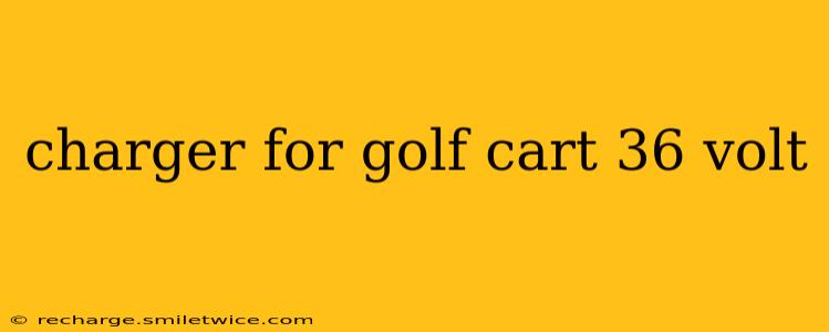 charger for golf cart 36 volt