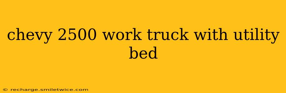 chevy 2500 work truck with utility bed