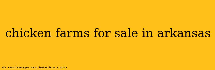 chicken farms for sale in arkansas