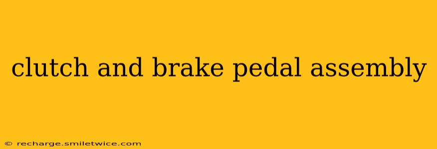 clutch and brake pedal assembly