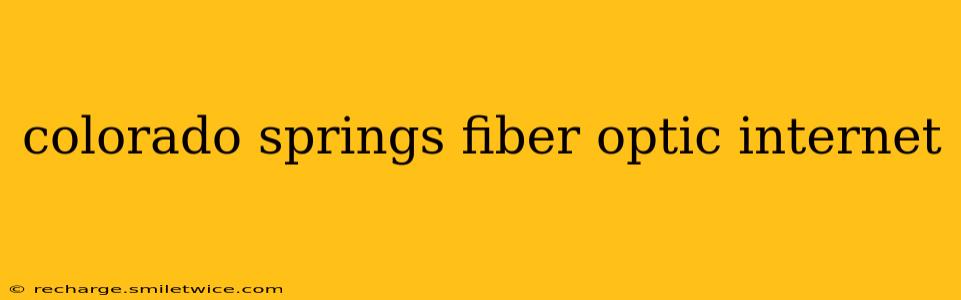 colorado springs fiber optic internet